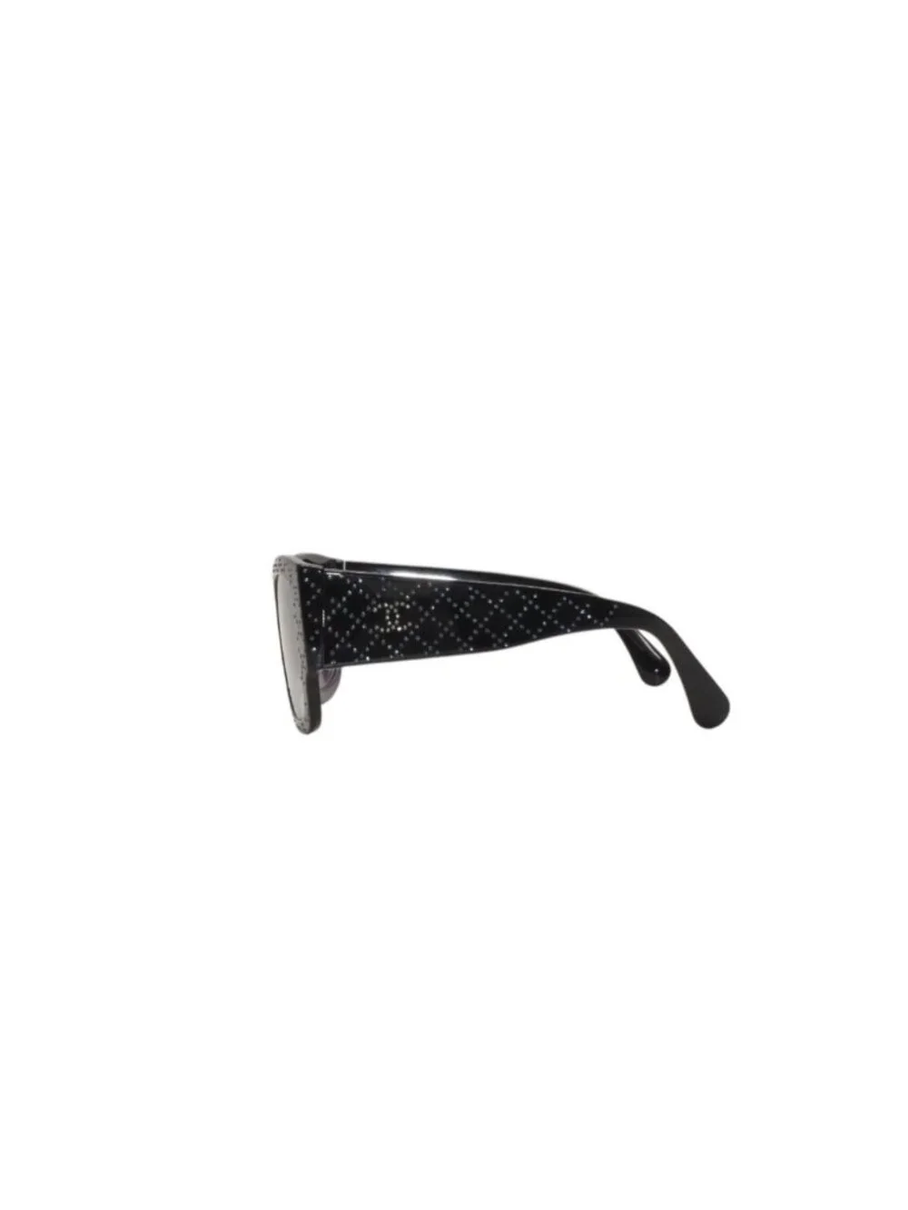 Chanel Sunglasses Eyewear CC Logo Rhinestone Navy